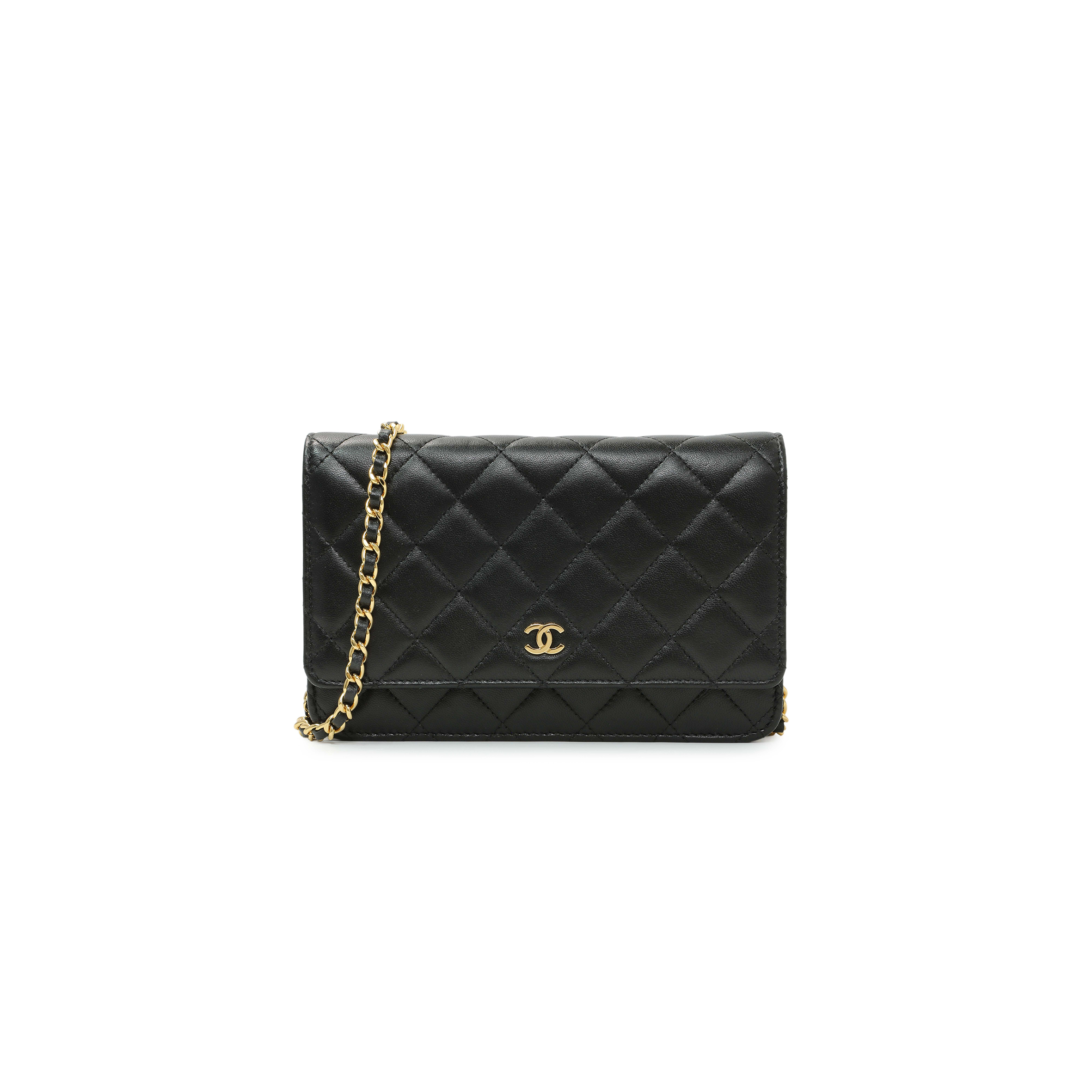 CHANEL MASTER LAMBSKIN QUILTED WALLET ON CHAIN AP0250 (19*13*3cm)